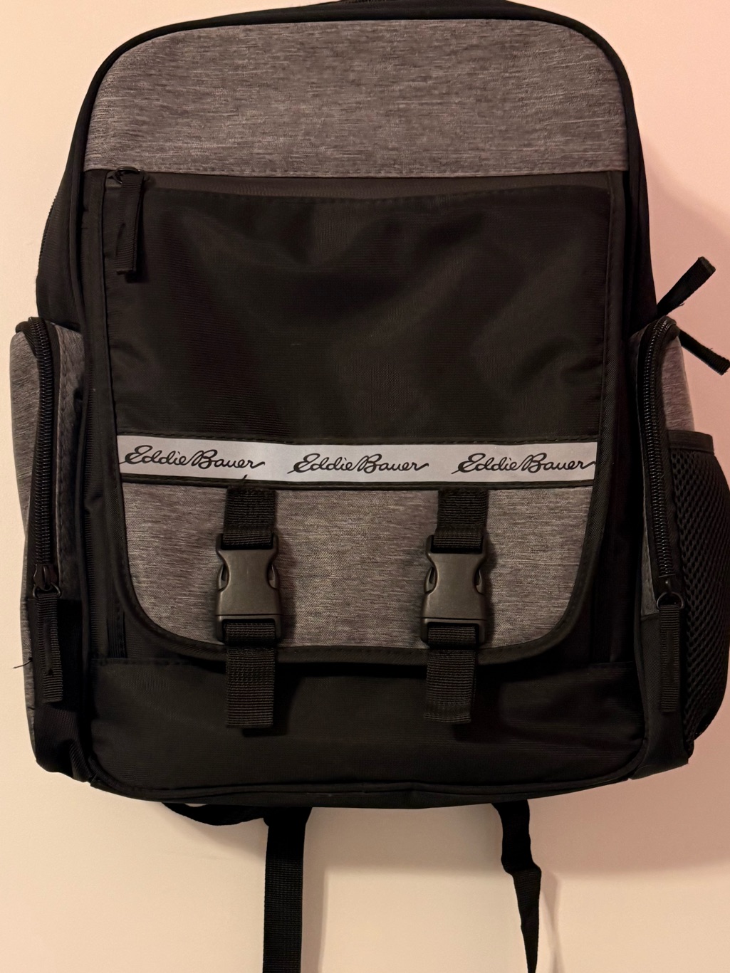 Eddie Bauer Black And Gray Men's Everyday Backpack (New)